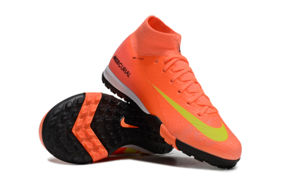 Nike Air Zoom Mercurial Superfly 10 Elite TF High-Tops Soccer Shoes - Red/Yellow/Black