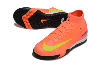 Nike Air Zoom Mercurial Superfly 10 Elite TF High-Tops Soccer Shoes - Red/Yellow/Black