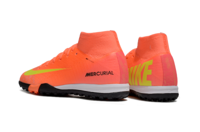 Nike Air Zoom Mercurial Superfly 10 Elite TF High-Tops Soccer Shoes - Red/Yellow/Black