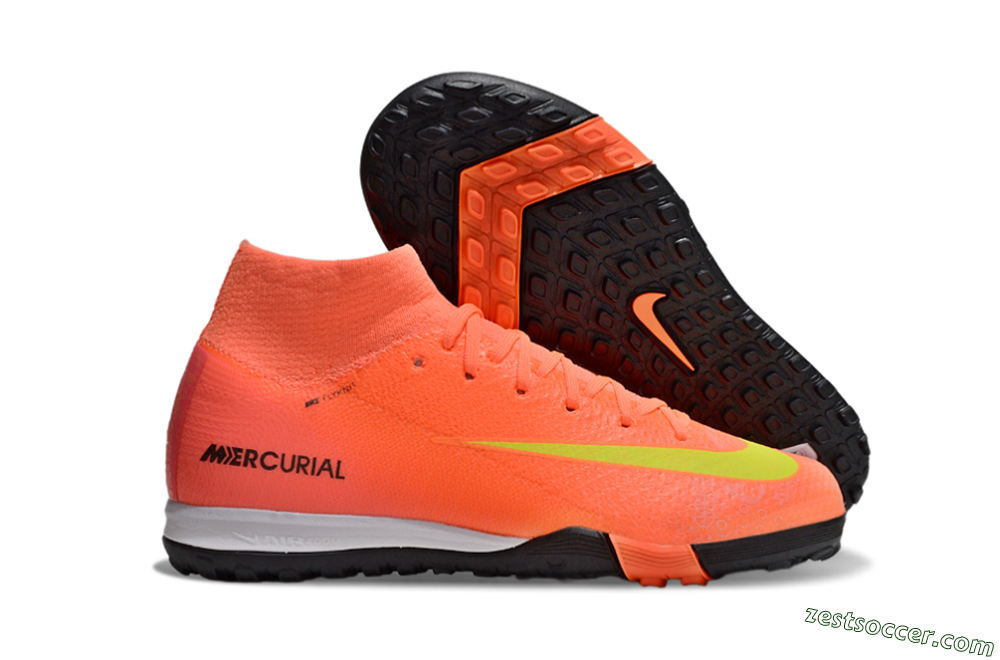 Nike Air Zoom Mercurial Superfly 10 Elite TF High-Tops Soccer Shoes - Red/Yellow/Black 0