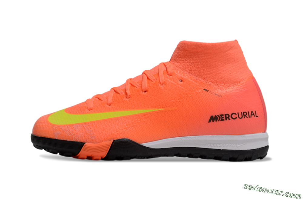 Nike Air Zoom Mercurial Superfly 10 Elite TF High-Tops Soccer Shoes - Red/Yellow/Black 2