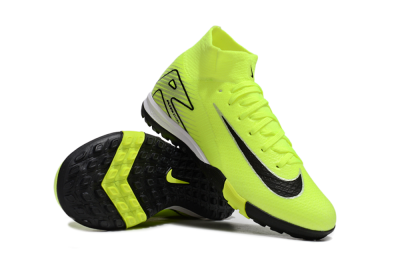 Nike Air Zoom Mercurial Superfly 10 Elite TF High-Tops Soccer Shoes - Yellow/Black/Silver
