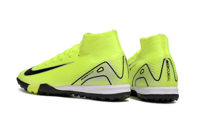 Nike Air Zoom Mercurial Superfly 10 Elite TF High-Tops Soccer Shoes - Yellow/Black/Silver