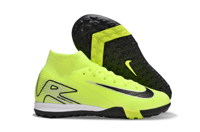 Nike Air Zoom Mercurial Superfly 10 Elite TF High-Tops Soccer Shoes - Yellow/Black/Silver