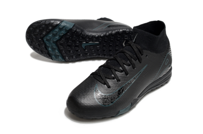 Nike Air Zoom Mercurial Superfly 10 Elite TF High-Tops Soccer Shoes - Black/Blue