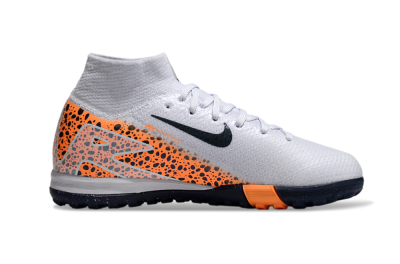 Nike Air Zoom Mercurial Superfly 10 Elite TF High-Tops Soccer Shoes - Grey/Black/Leopard