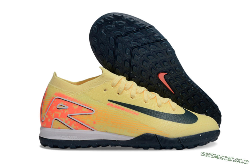 Nike Air Zoom Mercurial Vapor 16 Elite TF Low-Tops Soccer Shoes - Yellow/Black/Red 0