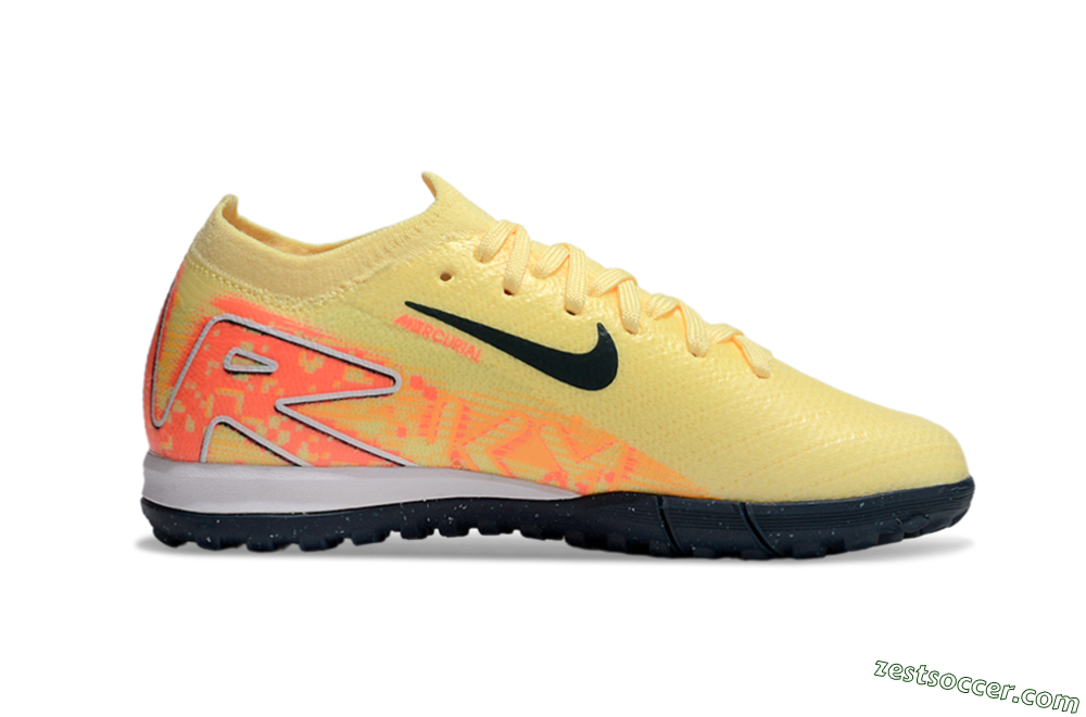 Nike Air Zoom Mercurial Vapor 16 Elite TF Low-Tops Soccer Shoes - Yellow/Black/Red 4