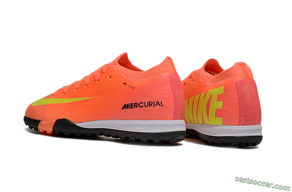 Nike Air Zoom Mercurial Vapor 16 Elite TF Low-Tops Soccer Shoes - Red/Yellow/Black 5