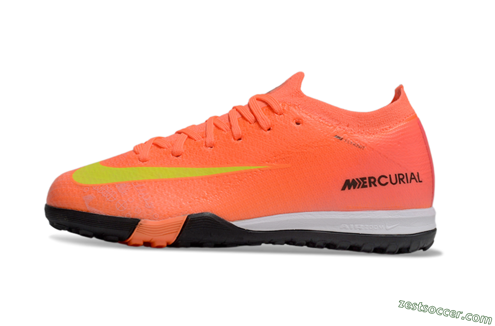 Nike Air Zoom Mercurial Vapor 16 Elite TF Low-Tops Soccer Shoes - Red/Yellow/Black 2