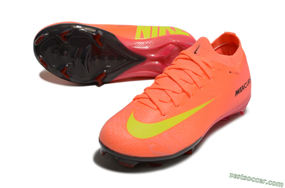 Nike Air Zoom Mercurial Vapor 16 Elite FG Low-Tops Soccer Cleats - Red/Yellow/Black 3