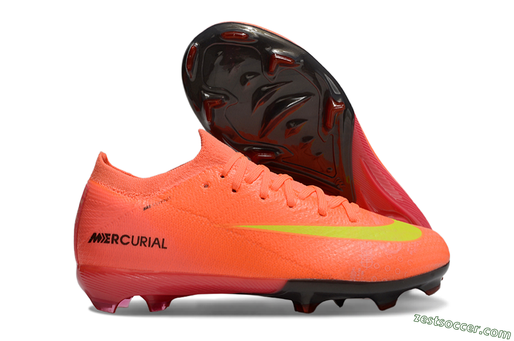 Nike Air Zoom Mercurial Vapor 16 Elite FG Low-Tops Soccer Cleats - Red/Yellow/Black 0
