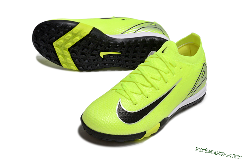 Nike Air Zoom Mercurial Vapor 16 Elite TF Low-Tops Soccer Shoes - Yellow/Black/Silver 3