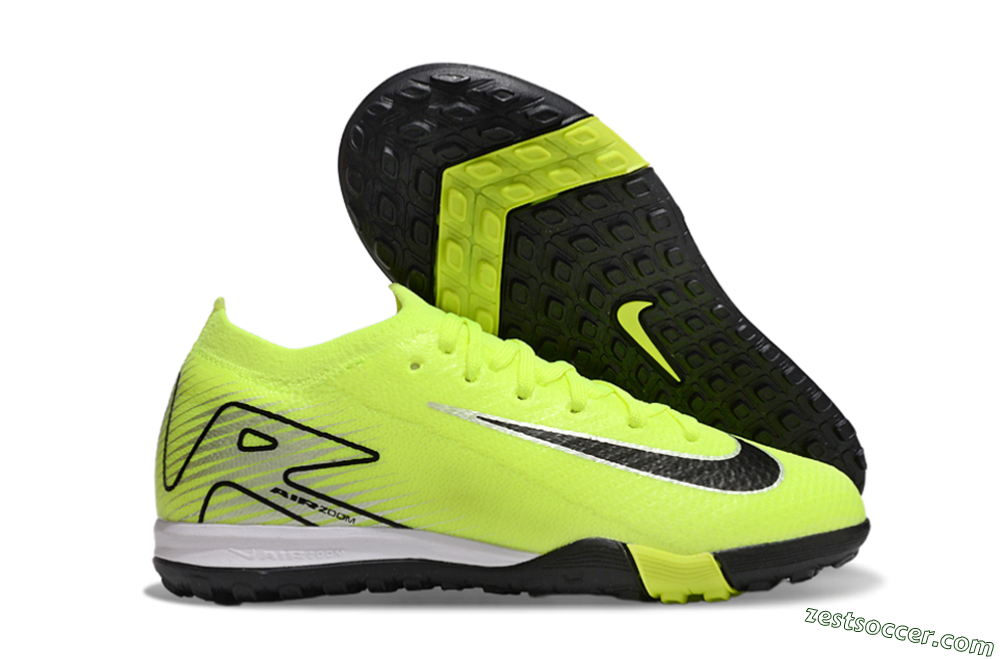 Nike Air Zoom Mercurial Vapor 16 Elite TF Low-Tops Soccer Shoes - Yellow/Black/Silver 0