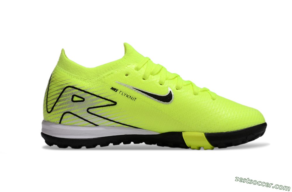 Nike Air Zoom Mercurial Vapor 16 Elite TF Low-Tops Soccer Shoes - Yellow/Black/Silver 4