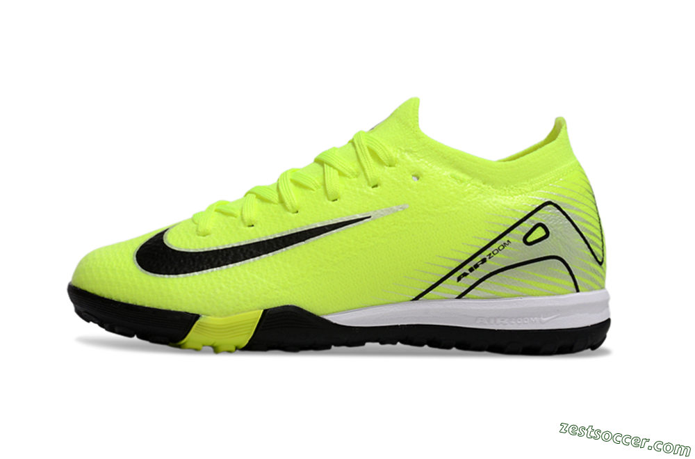 Nike Air Zoom Mercurial Vapor 16 Elite TF Low-Tops Soccer Shoes - Yellow/Black/Silver 2