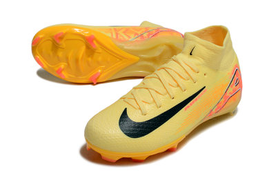 Nike Air Zoom Mercurial Superfly 10 Elite FG High-Tops Soccer Cleats - Yellow/Black/Red