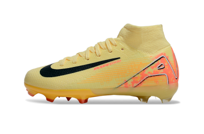 Nike Air Zoom Mercurial Superfly 10 Elite FG High-Tops Soccer Cleats - Yellow/Black/Red