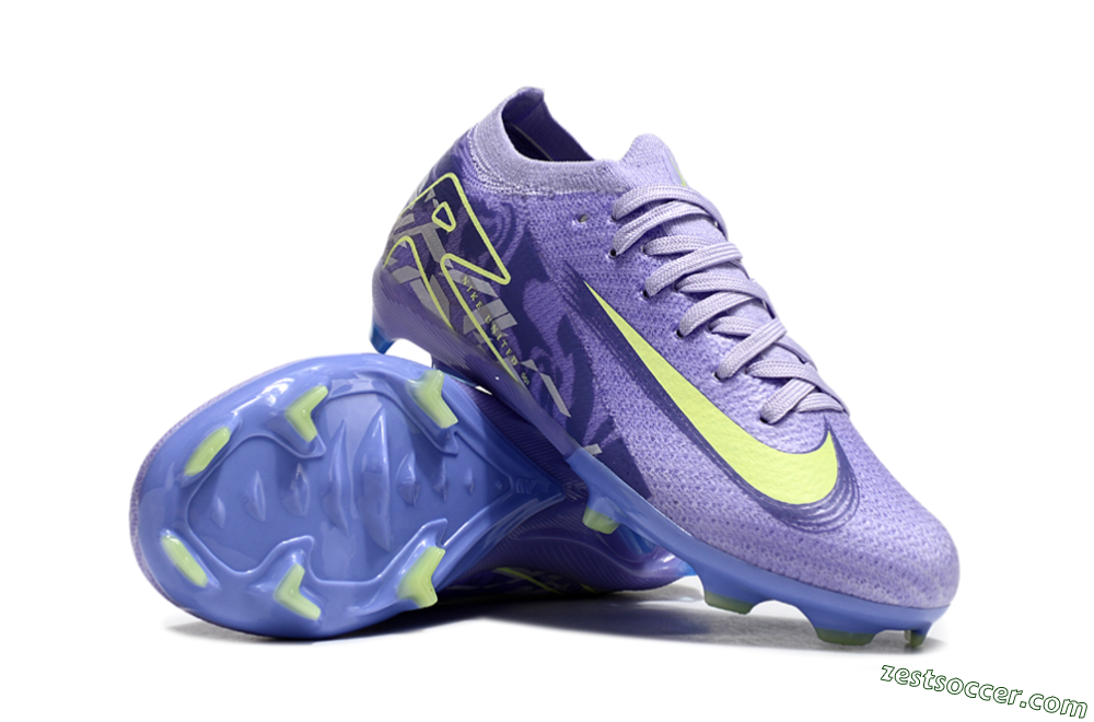 Nike Air Zoom Mercurial Vapor 16 Elite FG Low-Tops Soccer Cleats - Purple/Yellow 1