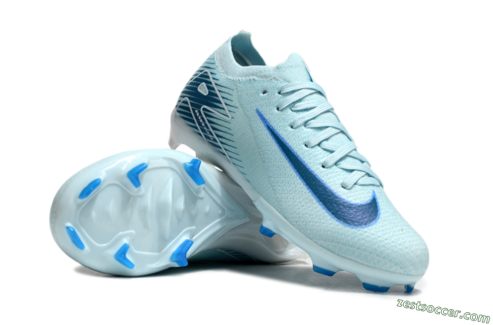 Nike Air Zoom Mercurial Vapor 16 Elite FG Low-Tops Soccer Cleats - Jade/Blue/White 1
