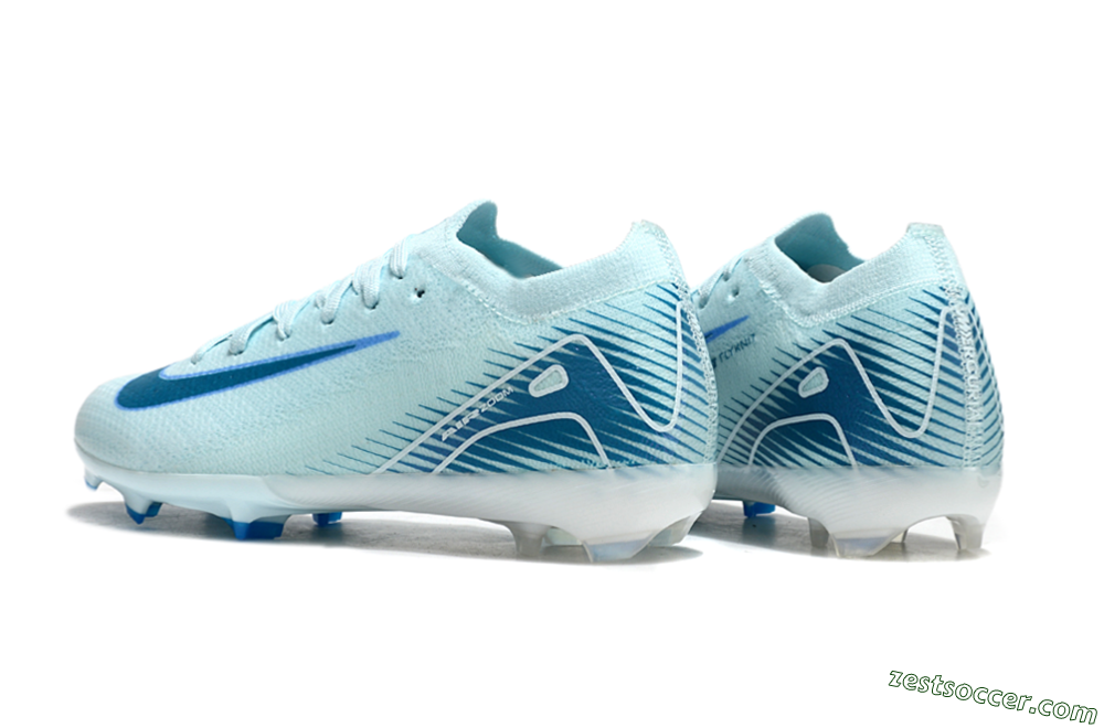 Nike Air Zoom Mercurial Vapor 16 Elite FG Low-Tops Soccer Cleats - Jade/Blue/White 5