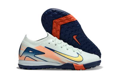 Nike Air Zoom Mercurial Vapor 16 Elite TF Low-Tops Soccer Shoes - Jade/Blue/Gold