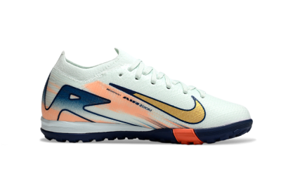 Nike Air Zoom Mercurial Vapor 16 Elite TF Low-Tops Soccer Shoes - Jade/Blue/Gold
