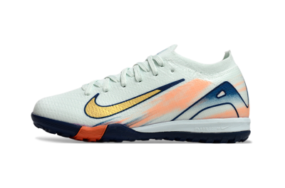 Nike Air Zoom Mercurial Vapor 16 Elite TF Low-Tops Soccer Shoes - Jade/Blue/Gold