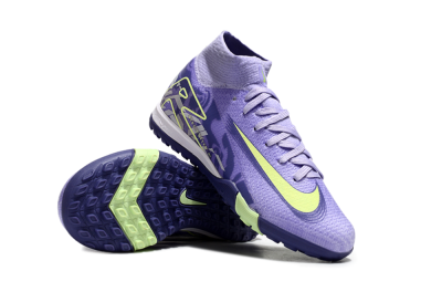 Nike Air Zoom Mercurial Superfly 10 Elite TF High-Tops Soccer Shoes - Purple/Yellow
