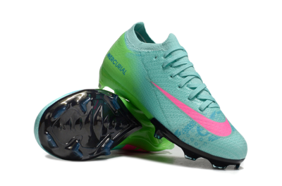 Nike Air Zoom Mercurial Vapor 16 Elite FG Low-Tops Soccer Cleats - Jade/Yellow/Pink