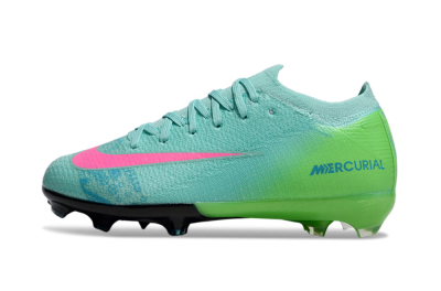 Nike Air Zoom Mercurial Vapor 16 Elite FG Low-Tops Soccer Cleats - Jade/Yellow/Pink