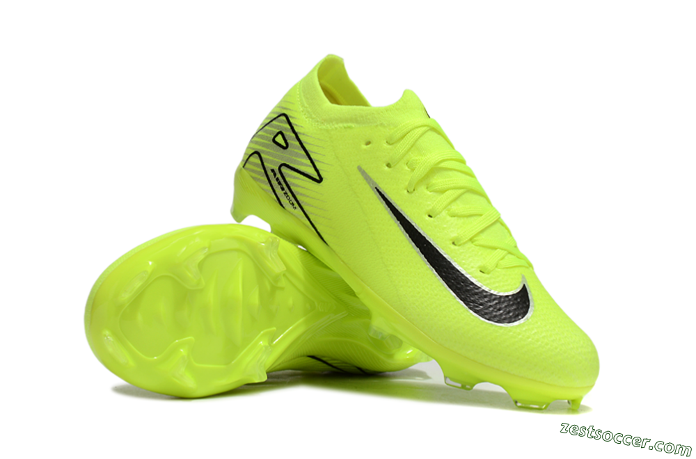 Nike Air Zoom Mercurial Vapor 16 Elite FG Low-Tops Soccer Cleats - Yellow/Black/Silver 1