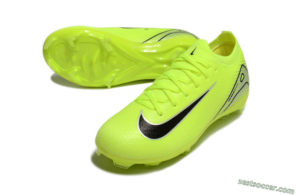 Nike Air Zoom Mercurial Vapor 16 Elite FG Low-Tops Soccer Cleats - Yellow/Black/Silver 3