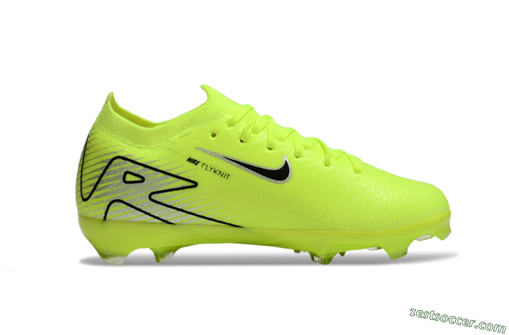 Nike Air Zoom Mercurial Vapor 16 Elite FG Low-Tops Soccer Cleats - Yellow/Black/Silver 4