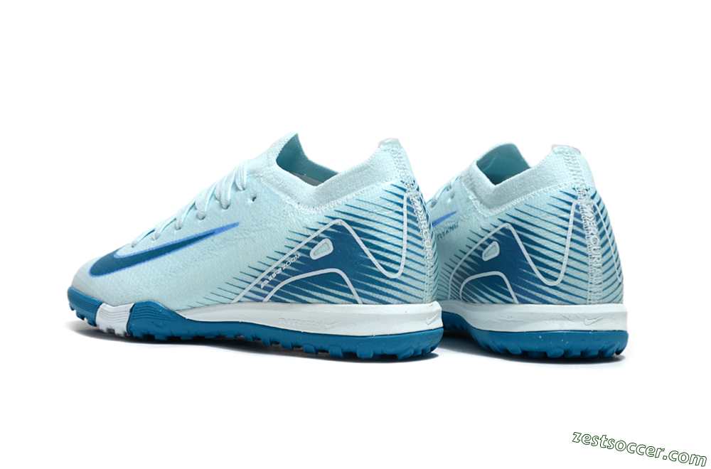 Nike Air Zoom Mercurial Vapor 16 Elite TF Low-Tops Soccer Shoes - Jade/Blue 5