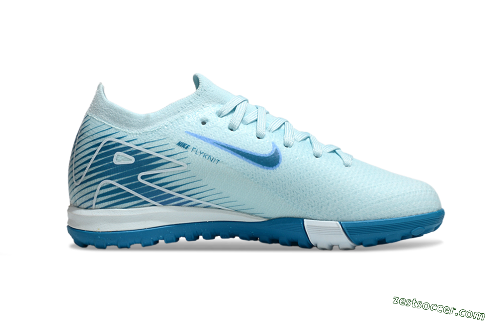 Nike Air Zoom Mercurial Vapor 16 Elite TF Low-Tops Soccer Shoes - Jade/Blue 4