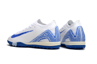 Nike Air Zoom Mercurial Vapor 16 Elite TF Low-Tops Soccer Shoes - White/Blue