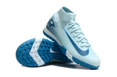 Nike Air Zoom Mercurial Superfly 10 Elite TF High-Tops Soccer Shoes - Jade/Blue