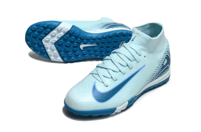Nike Air Zoom Mercurial Superfly 10 Elite TF High-Tops Soccer Shoes - Jade/Blue