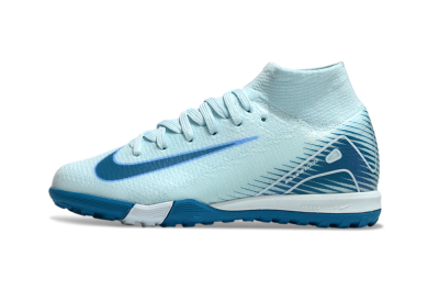 Nike Air Zoom Mercurial Superfly 10 Elite TF High-Tops Soccer Shoes - Jade/Blue