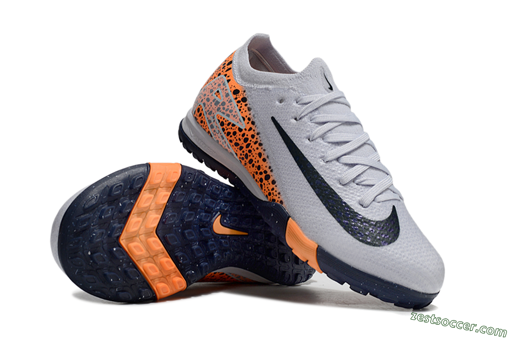 Nike Air Zoom Mercurial Vapor 16 Elite TF Low-Tops Soccer Shoes - Grey/Black/Leopard 1
