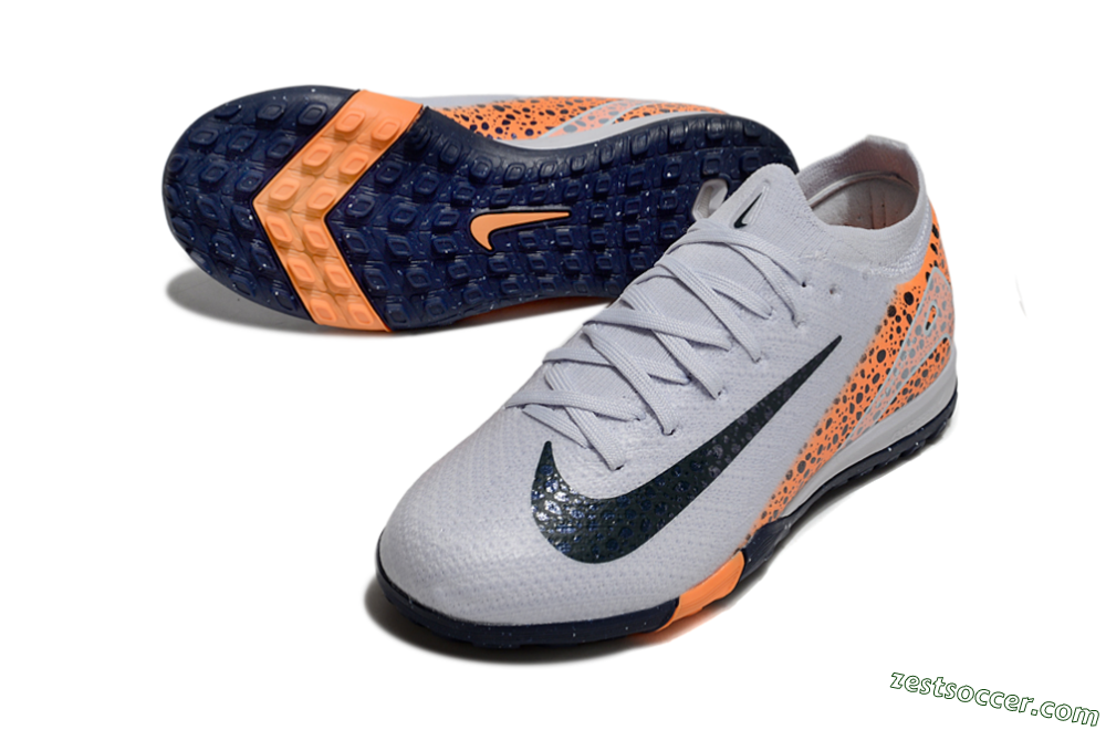 Nike Air Zoom Mercurial Vapor 16 Elite TF Low-Tops Soccer Shoes - Grey/Black/Leopard 3