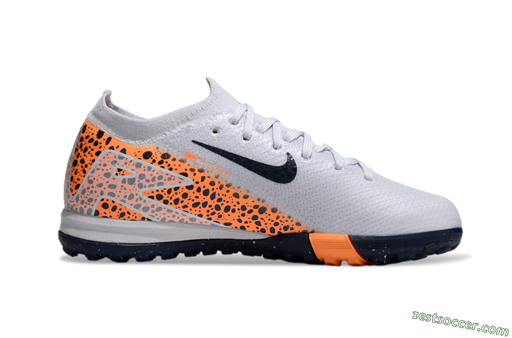 Nike Air Zoom Mercurial Vapor 16 Elite TF Low-Tops Soccer Shoes - Grey/Black/Leopard 4