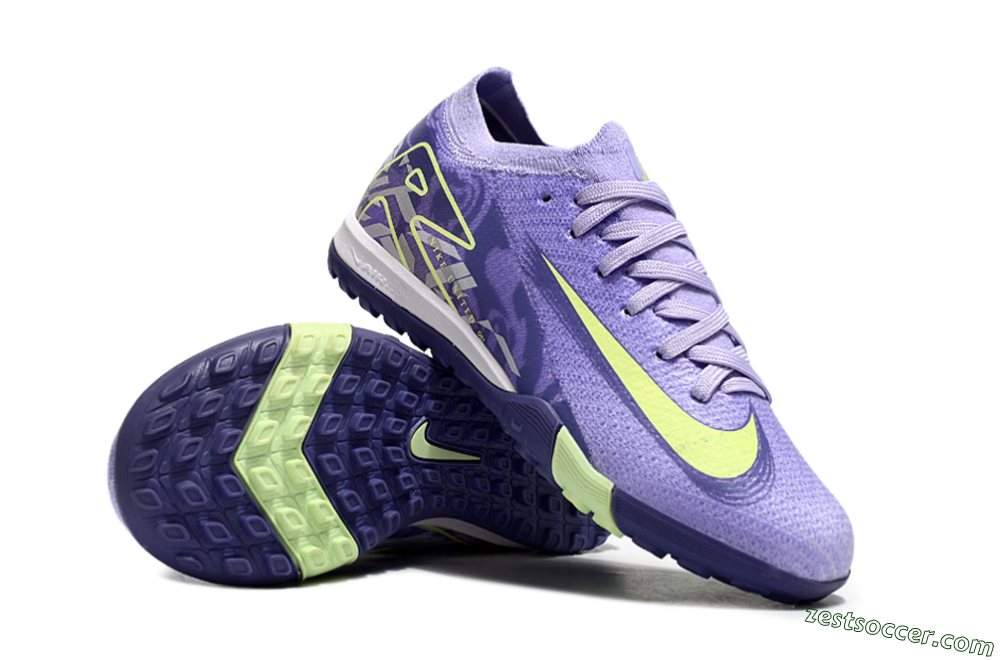 Nike Air Zoom Mercurial Vapor 16 Elite TF Low-Tops Soccer Shoes - Purple/Yellow 1