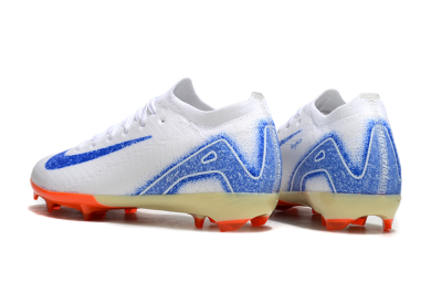 Nike Air Zoom Mercurial Vapor 16 Elite FG Low-Tops Soccer Cleats - White/Blue/Red