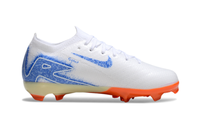 Nike Air Zoom Mercurial Vapor 16 Elite FG Low-Tops Soccer Cleats - White/Blue/Red