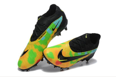Nike Phantom GX Elite FG Low-Tops Soccer Cleats - Black/Rainbow