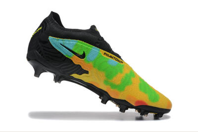 Nike Phantom GX Elite FG Low-Tops Soccer Cleats - Black/Rainbow
