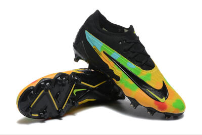 Nike Phantom GX Elite FG Low-Tops Soccer Cleats - Black/Rainbow