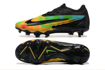 Nike Phantom GX Elite FG Low-Tops Soccer Cleats - Black/Rainbow